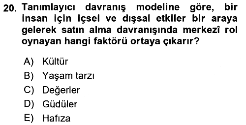 Hizmet Tasarımı 2024-2025 Dönem Sonu Sınavı - 20. soru