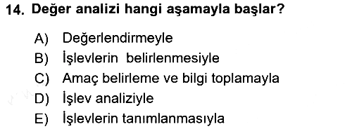 Hizmet Tasarımı 2015-2016 Tek Ders Sınavı - 14. soru