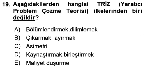 Hizmet Tasarımı 2018-2019 Yaz Okulu Sınavı - 19. soru