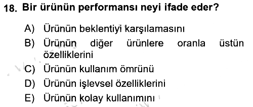 Hizmet Tasarımı 2021-2022 Yaz Okulu Sınavı - 18. soru