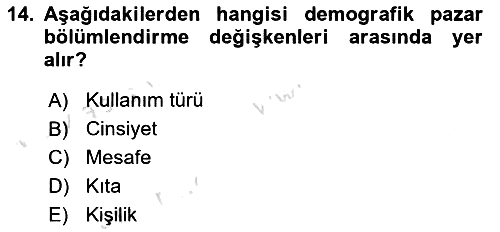 Konaklama İşletmeciliği 2021-2022 Ara Sınav - 14. soru