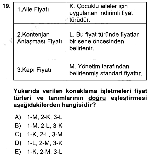 Ön Büro Yönetimi 2021-2022 Ara Sınav - 19. soru