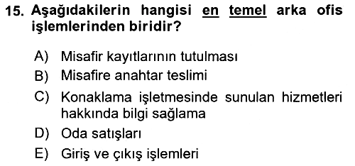 Ön Büro Yönetimi 2022-2023 Ara Sınav - 15. soru