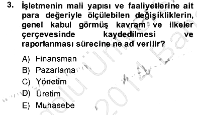 Otel Yönetimi 2013-2014 Ara Sınav - 3. soru