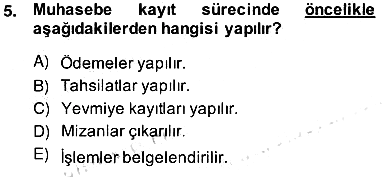 Otel Yönetimi 2013-2014 Ara Sınav - 5. soru