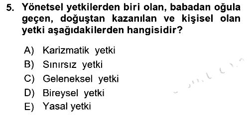 Otel Yönetimi 2021-2022 Ara Sınav - 5. soru