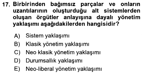 Rekreasyon Yönetimi 2016-2017 Ara Sınav - 17. soru