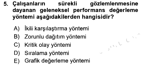 Rekreasyon Yönetimi 2015-2016 Dönem Sonu Sınavı - 5. soru