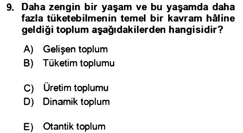 Rekreasyon Yönetimi 2021-2022 Dönem Sonu Sınavı - 9. soru
