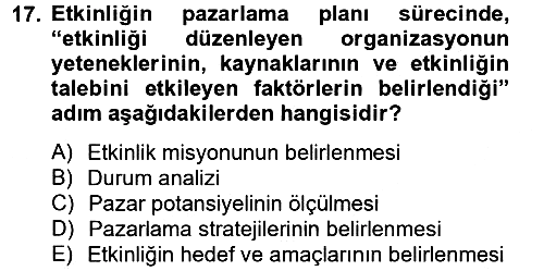 Rekreasyon Yönetimi 2014-2015 Tek Ders Sınavı - 17. soru