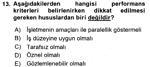 Rekreasyon Yönetimi 2015-2016 Tek Ders Sınavı - 13. soru