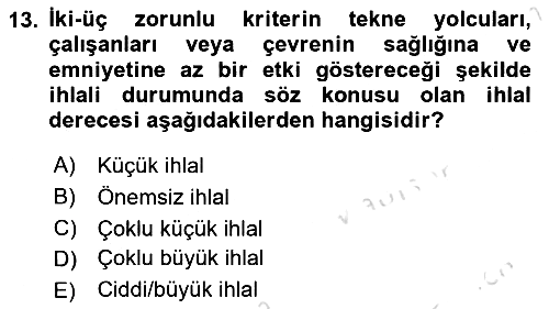 Sürdürülebilir Turizm 2024-2025 Ara Sınav - 13. soru