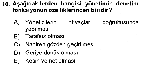 Termal ve Spa Hizmetleri 2017-2018 3 Ders Sınavı - 10. soru