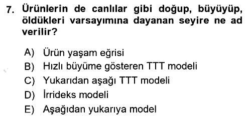 Toplum Temelli Turizm 2021-2022 Yaz Okulu Sınavı - 7. soru