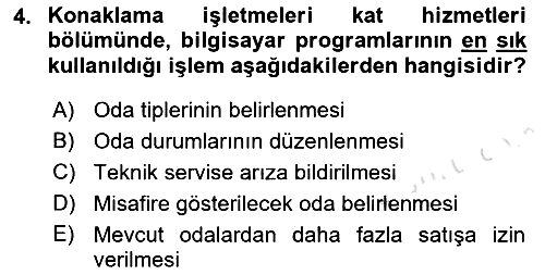 Turizm Bilgi Teknolojileri 2021-2022 Ara Sınav - 4. soru