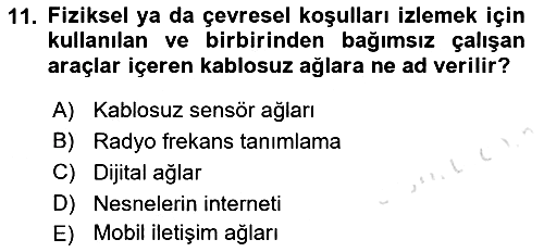 Turizm Bilgi Teknolojileri 2021-2022 Dönem Sonu Sınavı - 11. soru