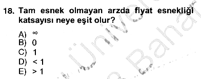 Turizm Ekonomisi 2012-2013 Ara Sınav - 18. soru