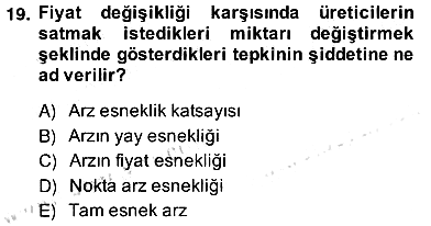 Turizm Ekonomisi 2013-2014 Ara Sınav - 19. soru