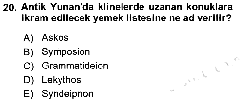 Turizm Tarihi 2021-2022 Ara Sınav - 20. soru