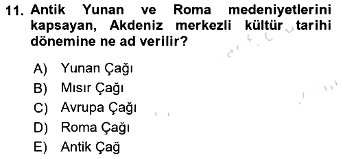Turizm Tarihi 2020-2021 Yaz Okulu Sınavı - 11. soru