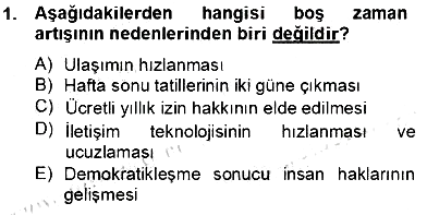 Alternatif Turizm 2012-2013 Dönem Sonu Sınavı - 1. soru