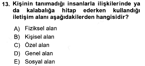 Satış Teknikleri 2017-2018 Ara Sınav - 13. soru