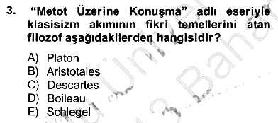 Eleştiri Kuramları 2012-2013 Ara Sınav - 3. soru