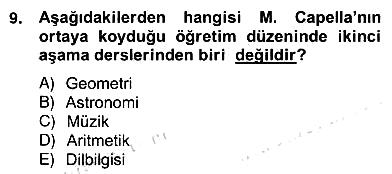 Eleştiri Kuramları 2012-2013 Ara Sınav - 9. soru