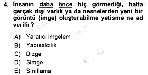 Eleştiri Kuramları 2021-2022 Ara Sınav - 4. soru