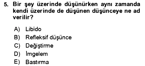 Eleştiri Kuramları 2021-2022 Ara Sınav - 5. soru
