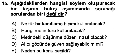 Eleştiri Kuramları 2021-2022 Ara Sınav - 15. soru