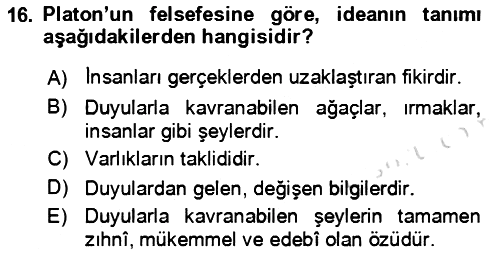 Eleştiri Kuramları 2021-2022 Ara Sınav - 16. soru