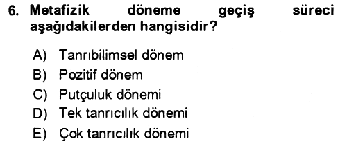 Eleştiri Kuramları 2023-2024 Ara Sınav - 6. soru