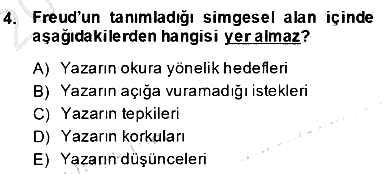 Eleştiri Kuramları 2013-2014 Dönem Sonu Sınavı - 4. soru