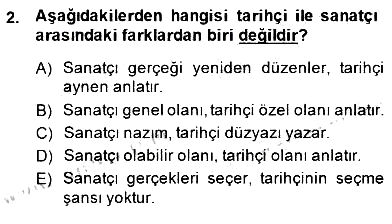 Eleştiri Kuramları 2014-2015 Dönem Sonu Sınavı - 2. soru