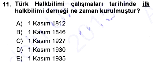 Halk Edebiyatına Giriş 1 2015-2016 Ara Sınav - 11. soru