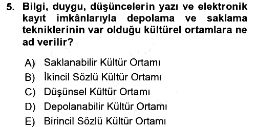 Halk Edebiyatına Giriş 1 2016-2017 Dönem Sonu Sınavı - 5. soru