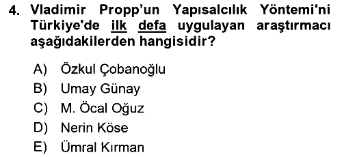 Halk Hikayeleri 2023-2024 Ara Sınav - 4. soru
