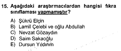 Halk Masalları 2013-2014 Ara Sınav - 15. soru