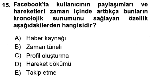 Temel Bilgi Teknolojileri 2024-2025 Dönem Sonu Sınavı - 15. soru
