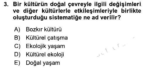 Türk Edebiyatının Mitolojik Kaynakları 2016-2017 Dönem Sonu Sınavı - 3. soru