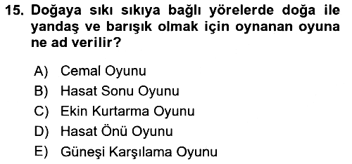 Türk Tiyatrosu 2021-2022 Ara Sınav - 15. soru