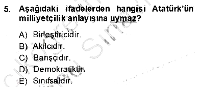 Türkçe Cümle Bilgisi 2 2013-2014 Dönem Sonu Sınavı - 5. soru