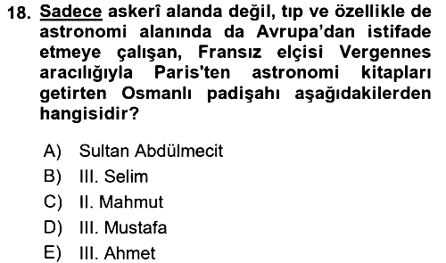 Yeni Türk Edebiyatına Giriş 2 2017-2018 Ara Sınav - 18. soru