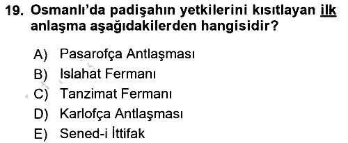 Yeni Türk Edebiyatına Giriş 2 2022-2023 Yaz Okulu Sınavı - 19. soru
