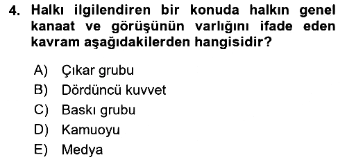 Amerikan Dış Politikası 2021-2022 Dönem Sonu Sınavı - 4. soru
