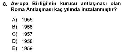 Avrupa Birliği 2022-2023 Ara Sınav - 8. soru