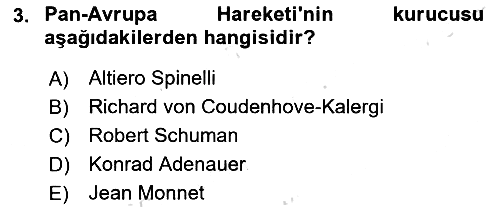 Avrupa Birliği 2024-2025 Ara Sınav - 3. soru