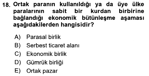 Avrupa Birliği 2022-2023 Dönem Sonu Sınavı - 18. soru