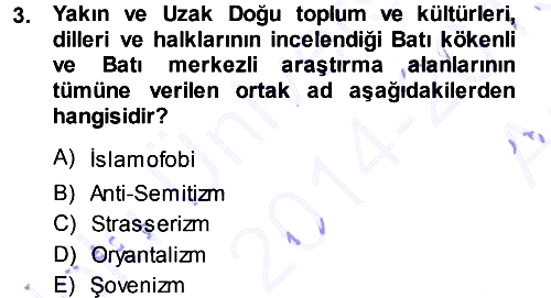 Balkanlarda Siyaset 2014-2015 Ara Sınav - 3. soru